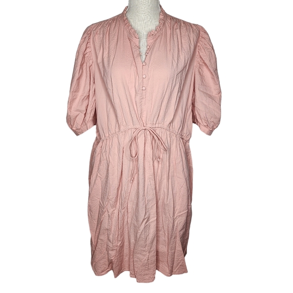 A New Day 100% Cotton Dress Pockets Plus Size XXL Blush Pink - Picture 1 of 12
